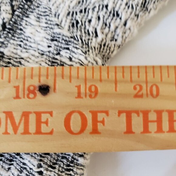 Lucky Brand Marled Moto Sweater Jacket Cotton Blend Pockets Womens Sz Large - Picture 9 of 10